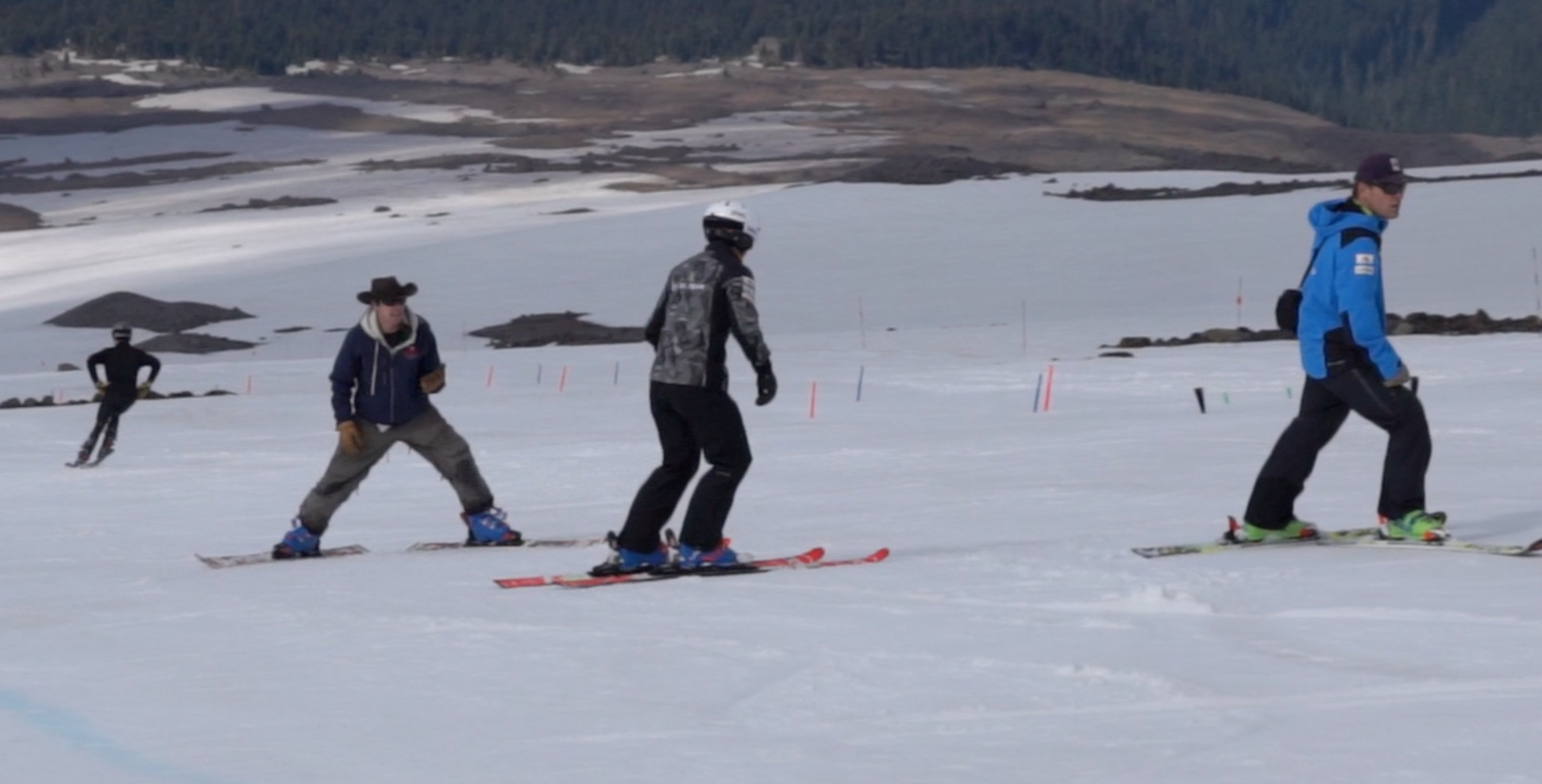 speed control 2 Sean working with the US Ski Team during a skills camp